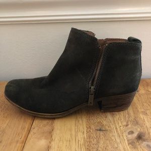 Lucky Brand Olive Booties